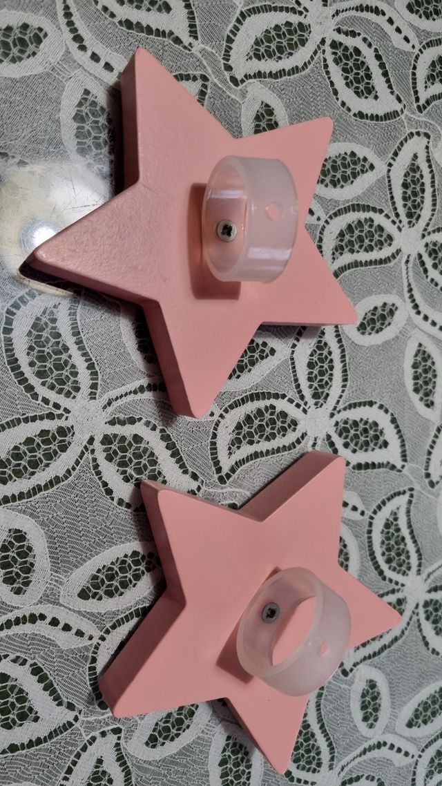 Estrellas sujeta barra cortinas