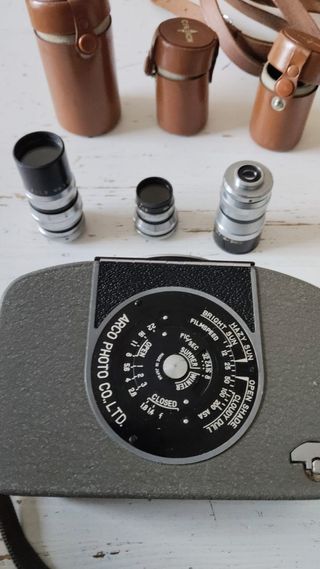 Videocamara antigua vintage camara con funda cine