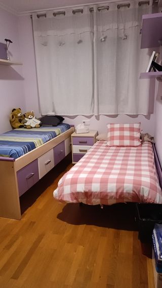 Habitación juvenil doble completa