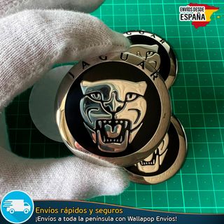 X4 Emblemas Jaguar 56mm Pegatinas Tapacubos Llanta