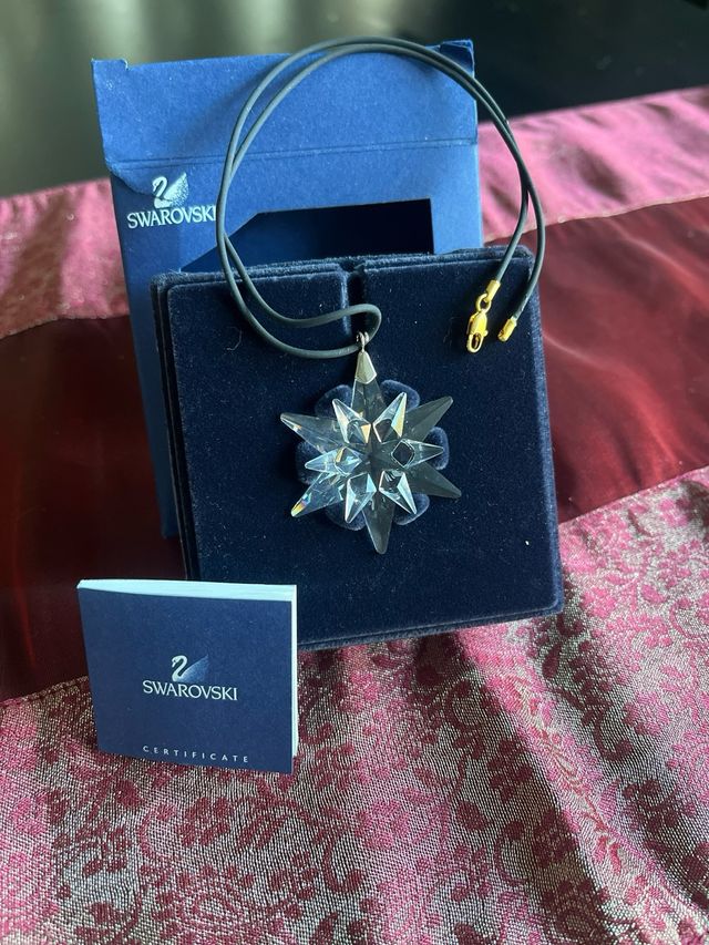 Swarovki collanina con ciondolo stella di natale