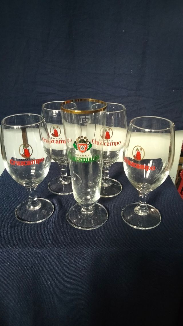 5 bicchieri da birra da 0,25cl x 3€