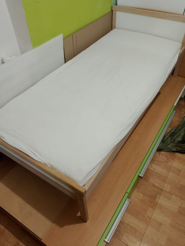 Conjunto cama + colchón Ikea 70x160