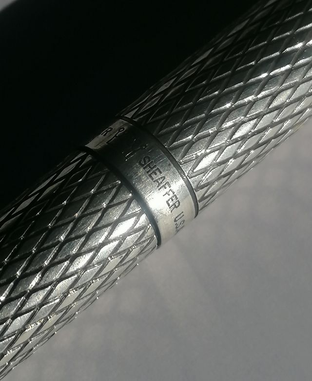 Pluma Sheaffer, plata , punta 14k