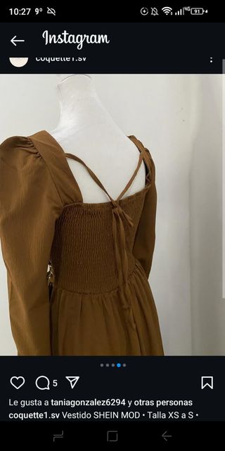 Vestido estilo corsé XS