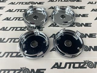 Emblema Mercedes Benz negro 60 mm para llantas (N)