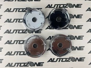 Emblema Mercedes Benz negro 60 mm para llantas (N)