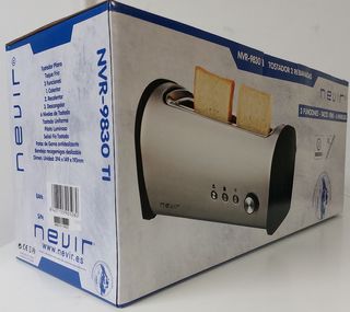 Tostadora NEVIR 2 Rebanadas – Ranura Ancha, 800W