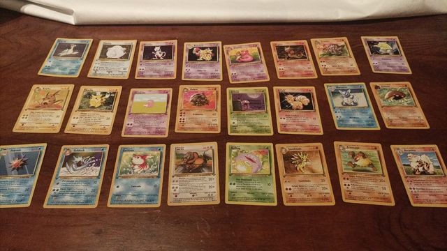 Cartas pokemon TCG 1999.Original 1°edic