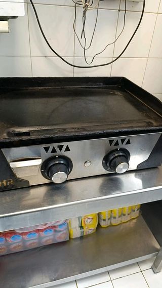 Plancha de sobremesa a gas industrial