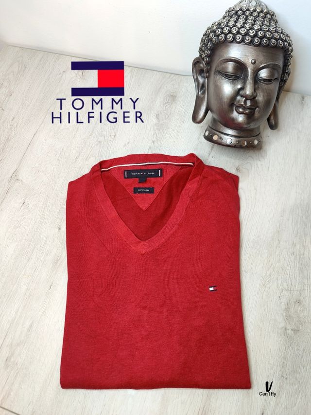 Jersey Tommy Hilfiger rojo talla M
