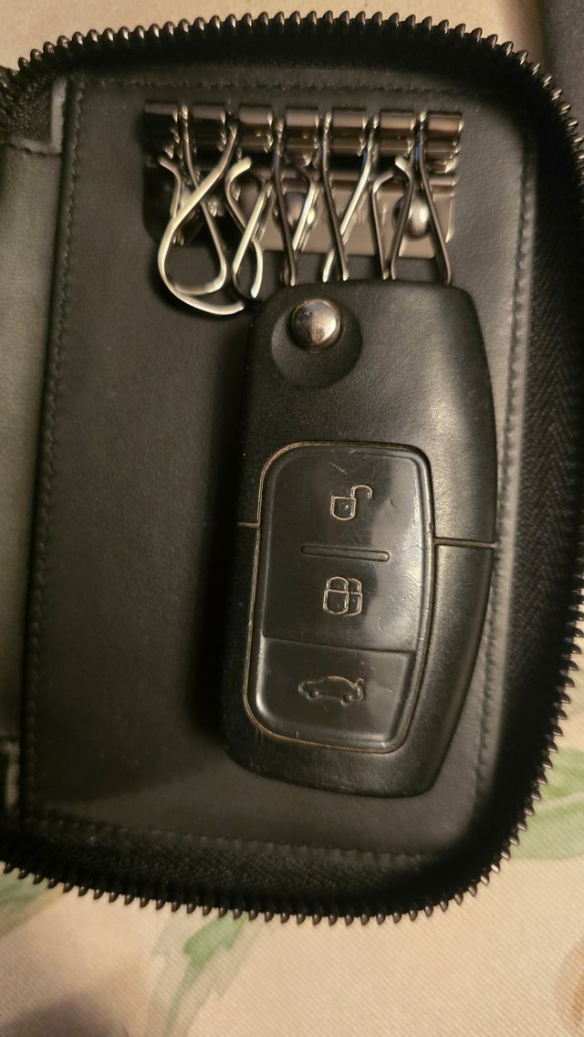 Llavero Montblanc de Cuero con cremallera