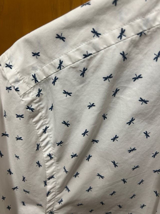 Camisa blanca libelulas Talla M