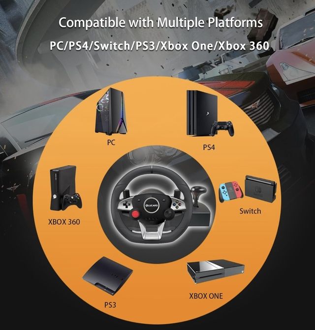 NUEVO‼️ Volante con pedales PC/PS4/Xbox