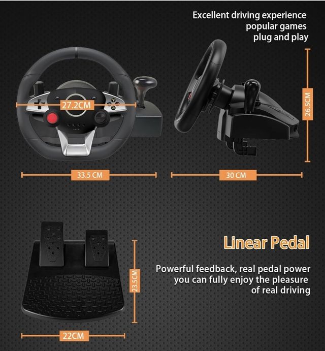NUEVO‼️ Volante con pedales PC/PS4/Xbox