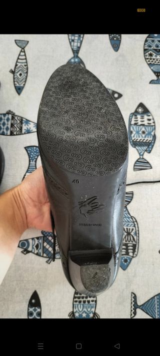 Zapatos oxford tacón 40