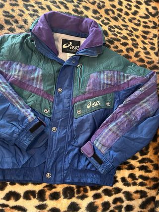 Abrigo chaqueta bomber Asics 80s 90s