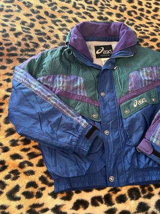 Abrigo chaqueta bomber Asics 80s 90s