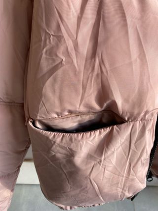 Chaquetón rosa mujer