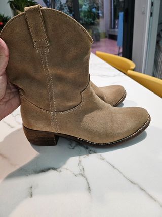 Botin campero beige