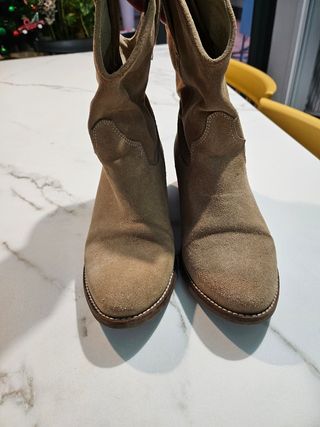Botin campero beige
