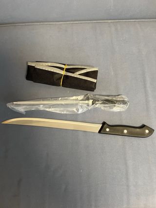Cuchillo jamonero y afilador