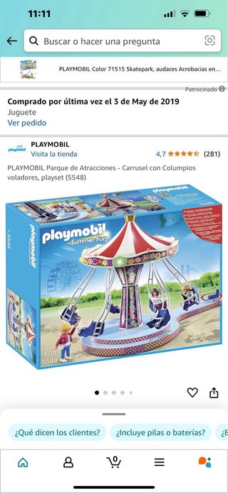 Playmovil Carrusel con columpios juguete