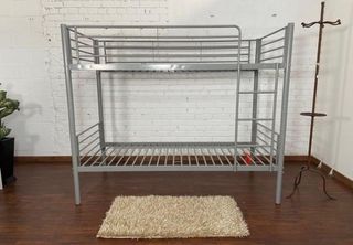 Nueva litera individual gris 90x190cm