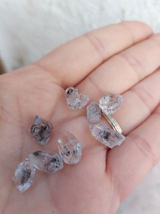 Diamante/cuarzo Herkimer