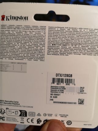 Memoria usb 128Gb
