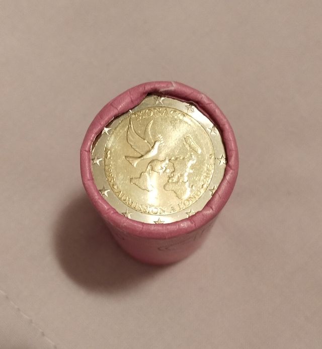 Rollo cartucho 25x2€ Mónaco 2013 ONU