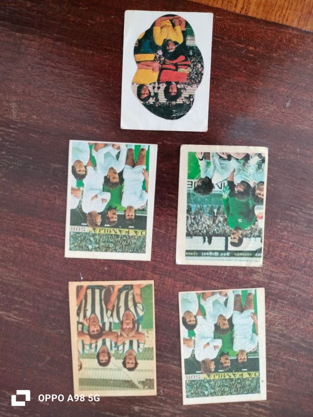 5 cromos adhesivos ediciones Este 1978 1979 liga