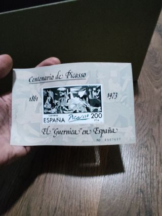 Antiguo sello especial Guernica Picasso