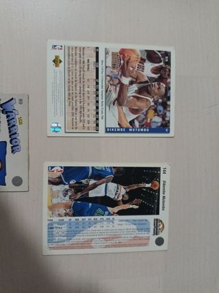 Cromos upper deck Dikembe Mutombo. NBA