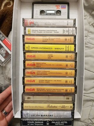 LOTE 14 CINTA CASSETES MÚSICA CLÁSICA