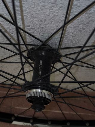 Rueda delantera ebike trekking gravel MTB disco 