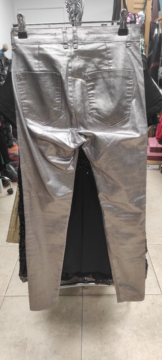 Calças prateadas Tamanho 36
