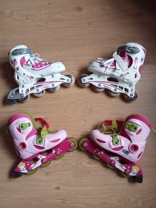 2 pares de patines niña del 28-33
