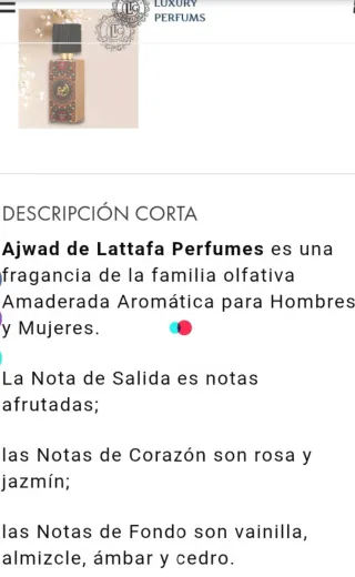 Perfume Árabe AJWAD (Lattafa)