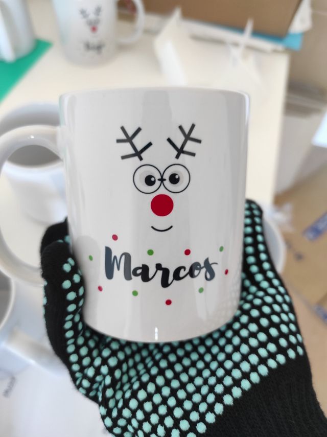 Taza dibujo vaso reutilizable
