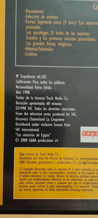 Dvds Egipto