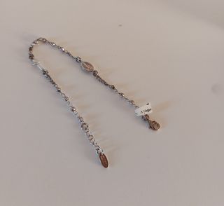 Pulsera rosario plata de Ley