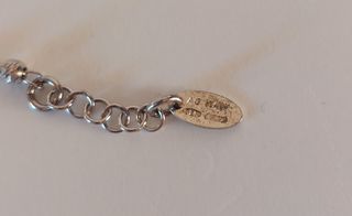 Pulsera rosario plata de Ley