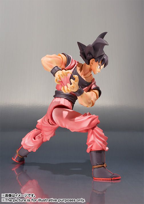 Figura con tecnica dell'aura rossa di Dragon Ball Goku Kaito