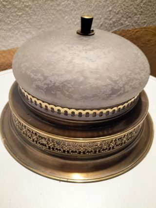 Plafón techo en madera y cristal grabado