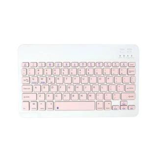 Teclado Tablet Bluetooth Rosa