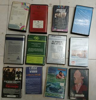 LOTE UNICO de 12 películas Beta VHS