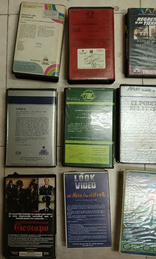 LOTE UNICO de 12 películas Beta VHS
