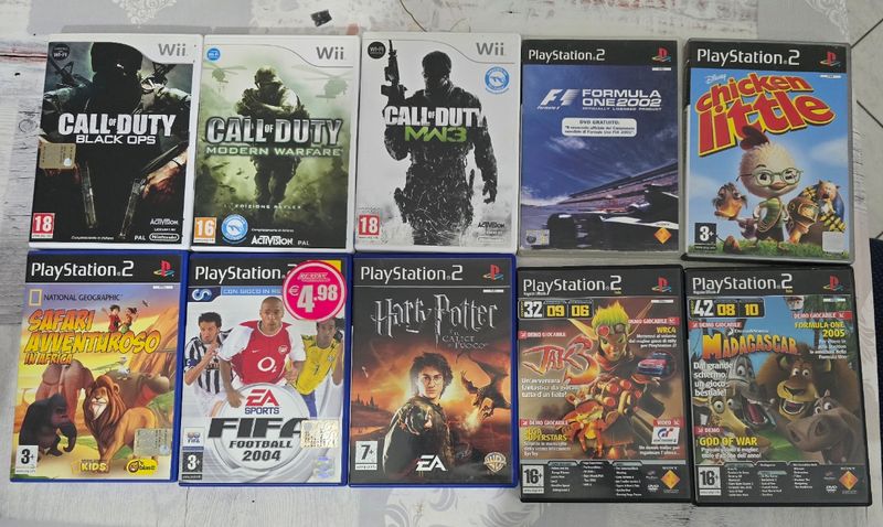 Imagen de Juegos de PlayStation 2 y Nintendo Wii