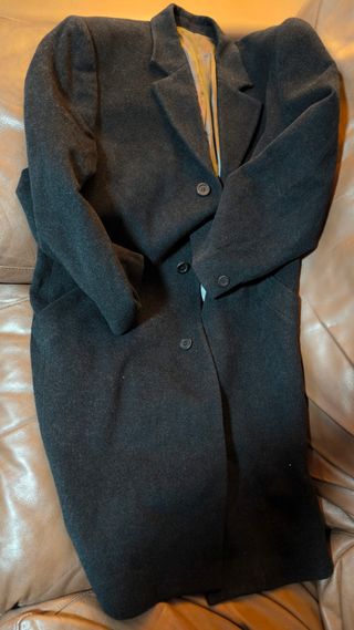 Abrigo CARAMELO, gris oscuro, lana virgen, 48/M-L